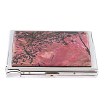 Портсигар с газовой зажигалкой из натурального камня Родонит Stone Cigarettes Cases варинант исполнения - 4 | Loft Concept в Волгограде
