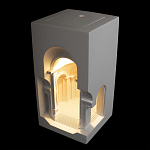 Встраиваемый в стену гипсовый светильник под покраску с арками и рельефными колоннами Antiquity Athena варинант исполнения - 3 | Loft Concept в Волгограде