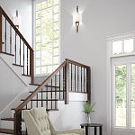 Бра с цилиндрическим тканевым абажуром белого цвета Feiss варинант исполнения - 2 | Loft Concept в Волгограде