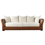 Элитарный современный диван Birmingham с кожаной спинкой варинант исполнения - 4 | Loft Concept в Волгограде