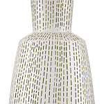 Настольная лампа с корпусом в форме вазы и белым абажуром Lots of Strokes варинант исполнения - 1 | Loft Concept в Волгограде