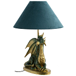 Настольная лампа с абажуром Дракон Green Dragon Синий абажур варинант исполнения - 1 | Loft Concept в Волгограде