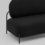 Двухместный диван черного цвета COLOR BLOCK варинант исполнения - 6 | Loft Concept в Волгограде