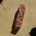 Подставка для телефона из эпоксидной смолы с цветами розовая Epoxy Flowers Phone Stand Pink варинант исполнения - 8 | Loft Concept в Волгограде