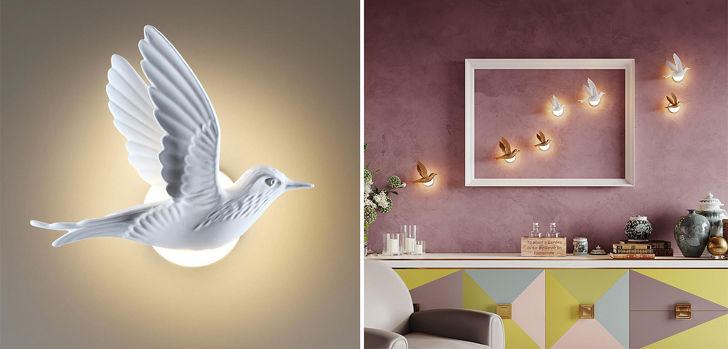 Бра White Bird Wall Lamp Бра White Bird Wall Lamp - Loft-Concept в Волгограде