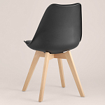 Стул с основой из пластика и мягким сиденьем Arvika Black варинант исполнения - 5 | Loft Concept в Волгограде