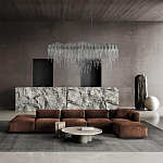 Люстра подвесная с металлическими дугами и длинными цепочками 115 см Atlantis Chain варинант исполнения - 17 | Loft Concept в Волгограде