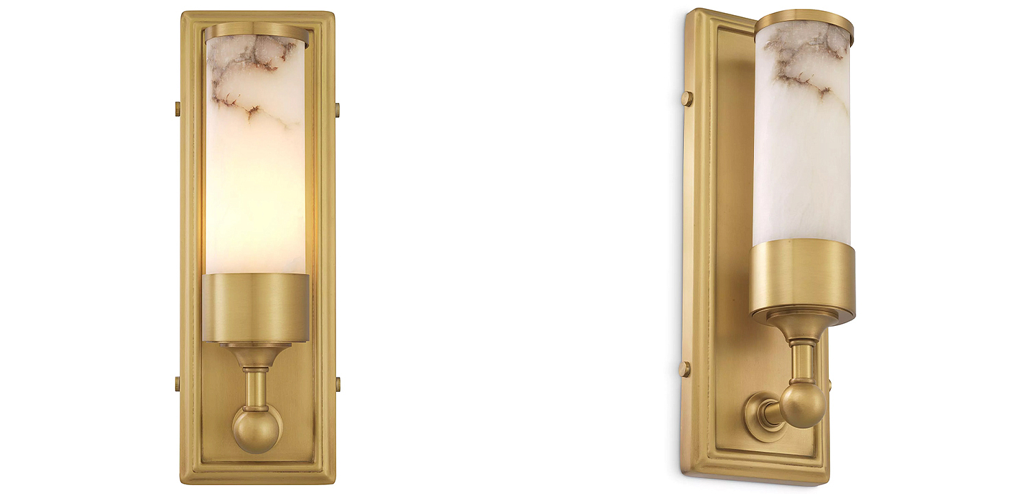 Бра Eichholtz Wall Lamp Valentine Alabaster Бра Eichholtz Wall Lamp Valentine Alabaster - Loft-Concept в Волгограде