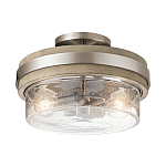 Потолочный светильник с прозрачным стеклянным плафоном с эффектом пузырьков Kichler варинант исполнения - 1 | Loft Concept в Волгограде