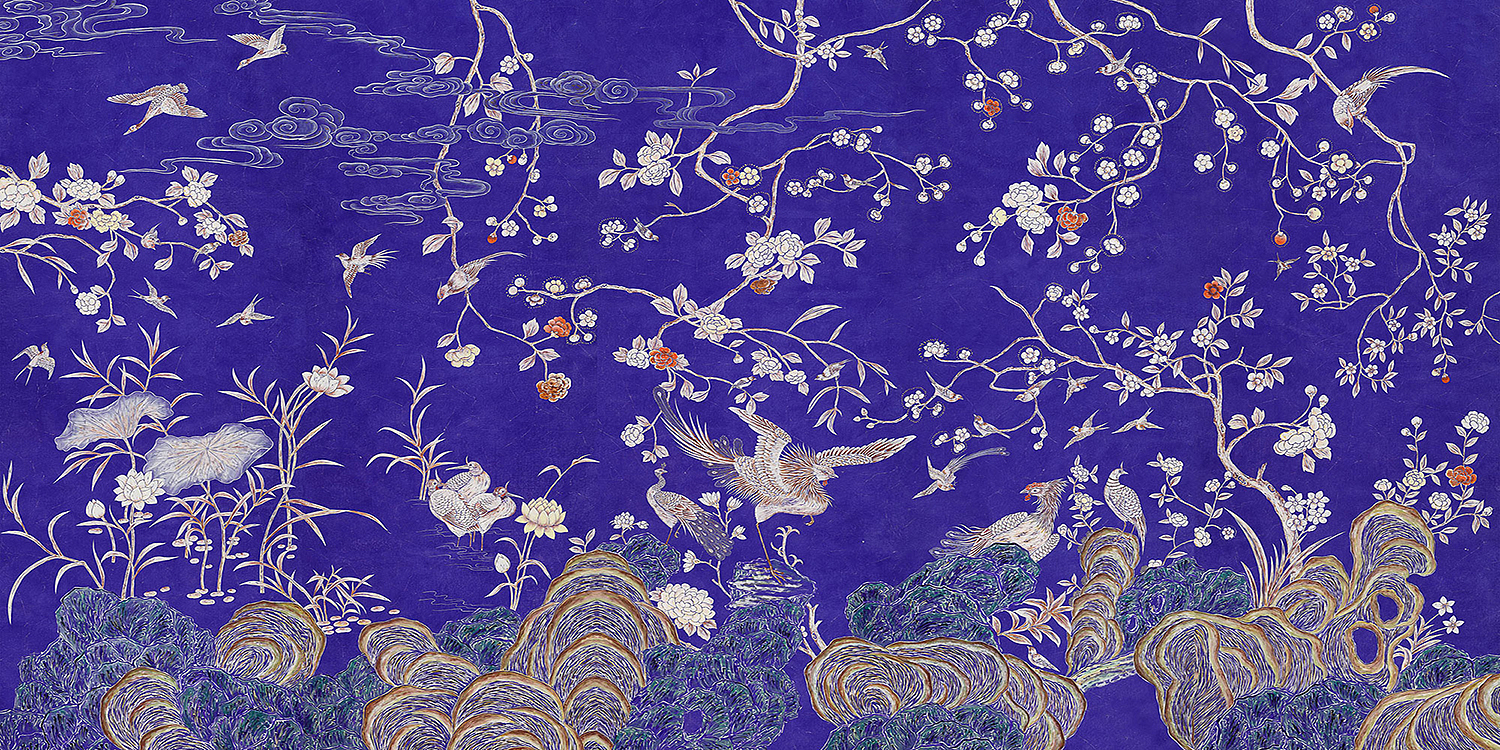 Обои ручная роспись Coco coromandel Lapis Lazuli - Loft-Concept в Волгограде