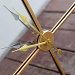 Часы настенные зеркальные с золотым металлическим циферблатом Mirror Tower Clock варинант исполнения - 3 | Loft Concept в Волгограде