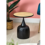 Приставной столик с факутрным черным основанием Ethiopia варинант исполнения - 6 | Loft Concept в Волгограде