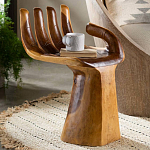 Стул из массива дерева в виде руки God