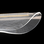 Люстра линейная с прозрачным волнообразным плафоном Wave Line варинант исполнения - 6 | Loft Concept в Волгограде