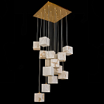 Люстра подвесная с квадратными плафонами из натурального камня Glowing Spheres варинант исполнения - 3 | Loft Concept в Волгограде