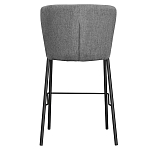 Стул барный серый с широкой закругленной спинкой Bar Chair Gray варинант исполнения - 4 | Loft Concept в Волгограде