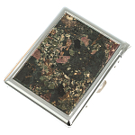 Портсигар на 10 сигарет с газовой зажигалкой из натурального камня Эвдиалит Stone Cigarettes Cases варинант исполнения - 1 | Loft Concept в Волгограде