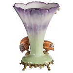 Ваза с цесарками из фарфора с бронзовыми элементами Garden of Eden варинант исполнения - 2 | Loft Concept в Волгограде