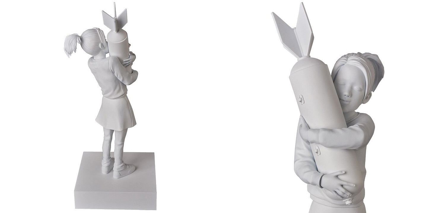 Статуэтка Banksy Bomb Hugger Sculpture White Статуэтка Banksy Bomb Hugger Sculpture White - Loft-Concept в Волгограде
