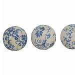  Набор керамических шаров с синей росписью Oriental Blue & White Ornament Vases варинант исполнения - 3 | Loft Concept в Волгограде