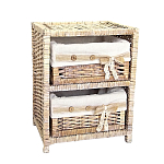 Стеллаж для детской с плетенным выдвижными корзинами Bow варинант исполнения - 2 | Loft Concept в Волгограде