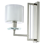 Бра с геометрическим каркасом из металла и цилиндрическим стеклянным плафоном Laurent варинант исполнения - 1 | Loft Concept в Волгограде