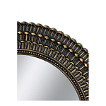 Зеркало круглое с текстурированным дизайном рамы Helios варинант исполнения - 4 | Loft Concept в Волгограде