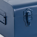 Металлический сундук Metal Dark Blue варинант исполнения - 4 | Loft Concept в Волгограде