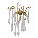 Бра с декором в виде ветвей и стеклянных подвесок в форме капель Droplet Chandelier варинант исполнения - 1 | Loft Concept в Волгограде