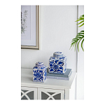 Ваза с крышкой в китайском стиле Oriental Blue & White Ornament Vases варинант исполнения - 4 | Loft Concept в Волгограде