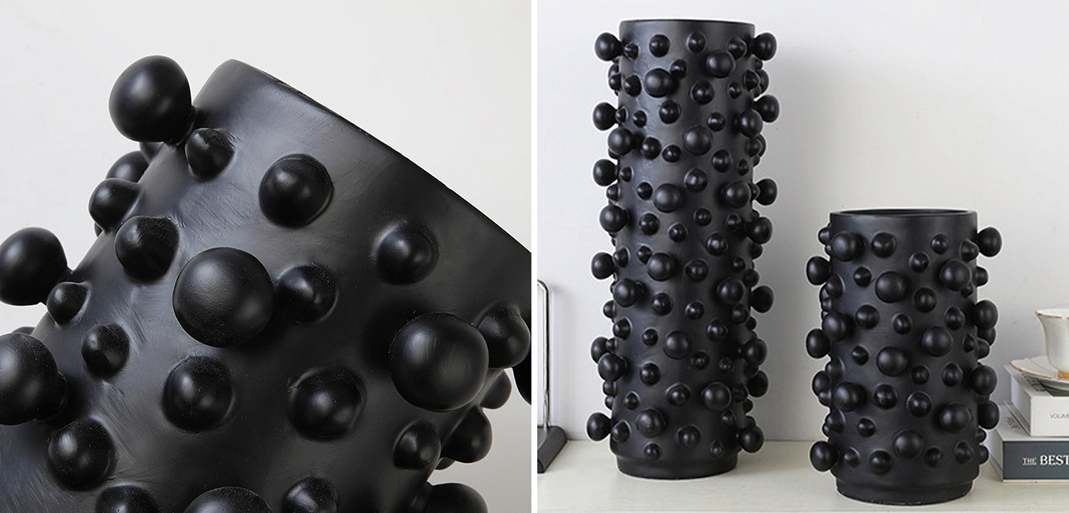 Ваза Molecule Vase Black M Ваза Molecule Vase Black M - Loft-Concept в Волгограде