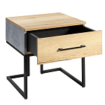 Тумба прикроватная с ящиком в стиле лофт Urban Style Space 2 варинант исполнения - 4 | Loft Concept в Волгограде