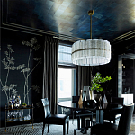 Обои ручная роспись Bamboo Special Colourway on Pitch dyed silk варинант исполнения - 2 | Loft Concept в Волгограде