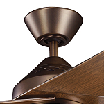 Потолочный вентилятор с тремя угловатыми лопастями Kichler варинант исполнения - 2 | Loft Concept в Волгограде