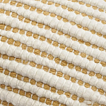 Чехол на подушку горчичного цвета с бахромой и объемным узором Ethnic mix варинант исполнения - 2 | Loft Concept в Волгограде