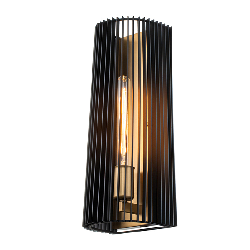 Бра с черными вертикальными линиями Kichler Латунь Черный в Волгограде | Loft Concept 