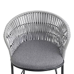Стул барный с декоративным плетением на спинке и подлокотниках Chair Weave варинант исполнения - 5 | Loft Concept в Волгограде