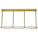 Линейная люстра Celestin Spheres Brass Linear Chandelier варинант исполнения - 1 | Loft Concept в Волгограде
