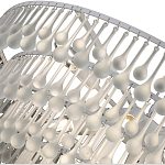 Люстра подвесная круглая с молочными стеклянными подвесками в форме капель Droplet Chandelier варинант исполнения - 3 | Loft Concept в Волгограде