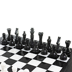 Шахматы классические с черной доской из натурального камня Мрамор Decorative Thematic Chess варинант исполнения - 3 | Loft Concept в Волгограде
