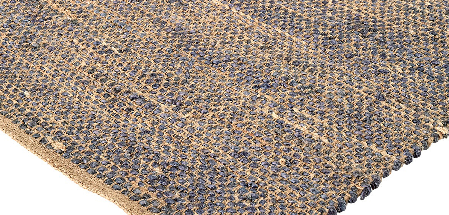 Ковер Rectangular Carpet blue 100% джут Ковер Rectangular Carpet blue 100% джут - Loft-Concept в Волгограде