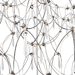 Люстра с тонким металлическим каркасом цвета хром Quasar варинант исполнения - 4 | Loft Concept в Волгограде