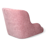 Стул с мягкой розовой обивкой из велюра и подъемно-поворотным механизмом на черных колесиках Harper Pink варинант исполнения - 3 | Loft Concept в Волгограде