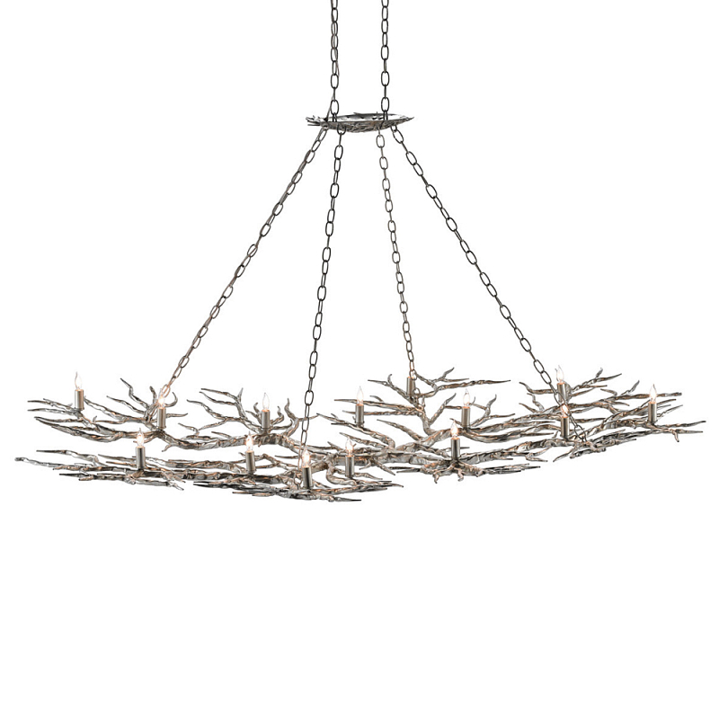 Люстра в виде веток Branched Tree Chandeliers Silver Серебряный в Волгограде | Loft Concept 