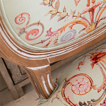 Стул из массива бука светло-зеленый с растительным орнаментом Raffael Angel Green Chair варинант исполнения - 2 | Loft Concept в Волгограде