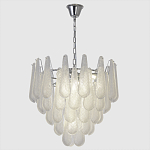 Люстра с подвесками из рифленного стекла в форме капель Textured Glass Chandelier варинант исполнения - 1 | Loft Concept в Волгограде
