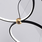 Люстра подвесная светодиодная черный металл Ring Horizontal варинант исполнения - 14 | Loft Concept в Волгограде