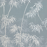 Обои ручная роспись Distant Bamboo Special Colourway on Azure Cobalt painted Xuan paper варинант исполнения - 2 | Loft Concept в Волгограде