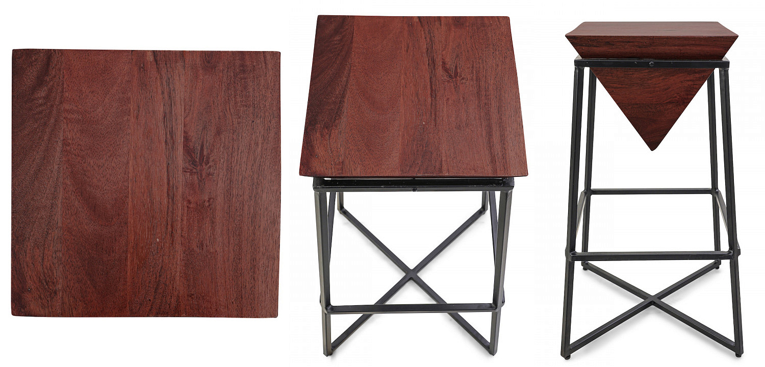 Приставной стол Inverted Pyramid Side Table dark Приставной стол Inverted Pyramid Side Table dark - Loft-Concept в Волгограде
