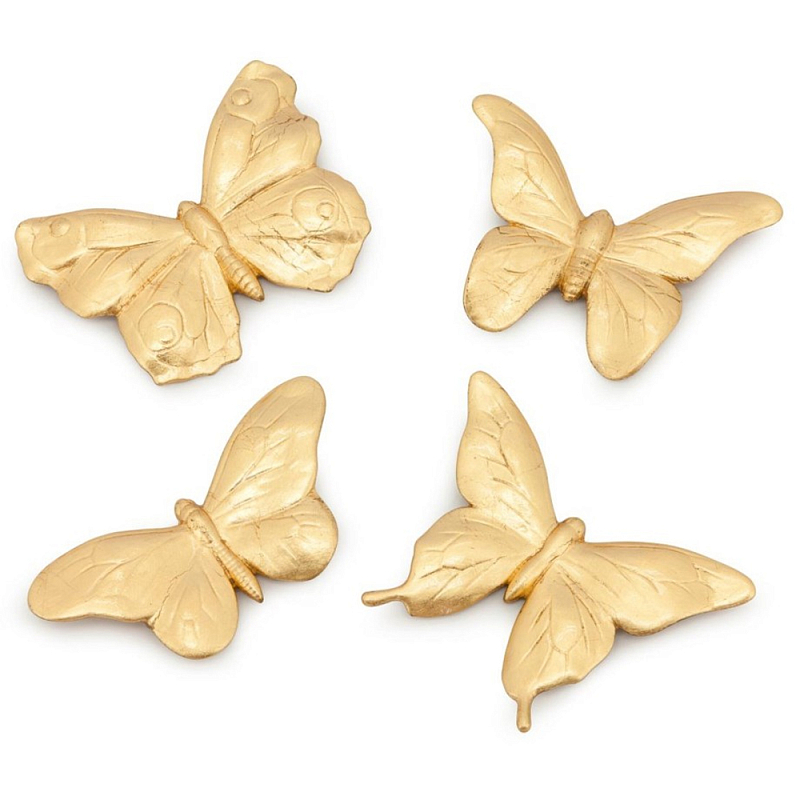 Аксессуар Set Butterfly Big Золотой Белый Аксессуар Set Butterfly Big Золотой Белый в Волгограде | Loft Concept